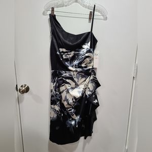 London Times silky dress, floral